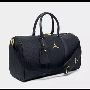 Jordan Black and Gold Duffel Bag (20L)